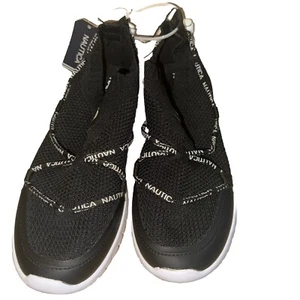 Nautica Womens Lightweight Black Running Shoes Sneakers Size 7.5 - Picture 1 of 8