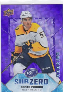 19/20 ICE...DANTE FABBRO...PURPLE SUB ZERO.../ 999...ROOKIE..# SZ-36...PREDATORS - Bild 1 von 1