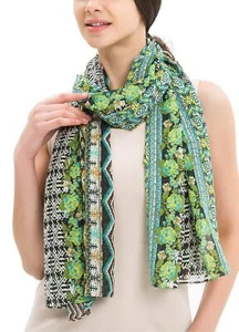 Scarf for Women Lightweight Chiffon Scarves Floral Headband Sheer Wrap Shawl ... - Picture 1 of 7