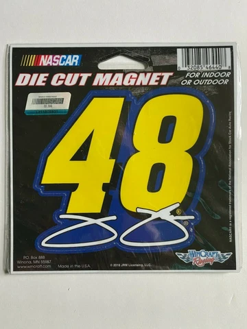 Jimmie Johnson 2016 #48 Die Cut Magnet NASCAR Cover