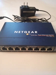 NETGEAR  ProSafe (FS108) 8-Ports External Fast Ethernet Switch  Tested - Picture 1 of 6