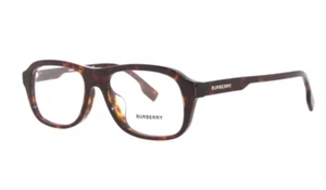 Nuevo Burberry BE2299F 3002 Marrón Habana Marco de Plástico Transparente Lente de Demostración Anteojos - Imagen 1 de 5