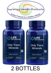 2X Life Extension Only Trace Minerals 90 Vegetarian Capsules - Mineral Booster - Picture 1 of 4