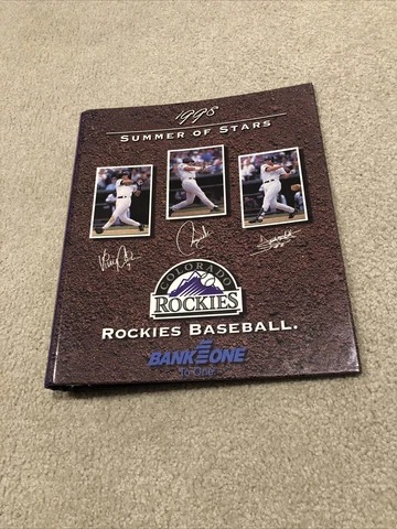 Colorado Rockies 1998 Three Ring Binder Summer of Stars Cover