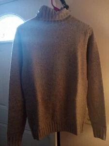 XS Lello Men's Lambswool Donegal Turtleneck Winter Sweater - Picture 1 of 7