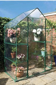 Walk In Greenhouse Heavy DutyPVC Cover Outdoor 🍋GardenGrow House 4 Shelves 🍅🏡