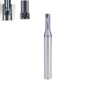 60° Fresadora de rosca métrica de acero de tungsteno de tres dientes de perfil parcial - Imagen 1 de 30