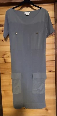 Lacoste платье женщин Slim Fit аллигатор Pique вязаное платье декольте сланец синий - Изображение 1 из 4