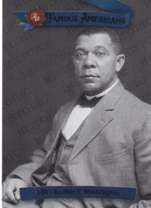2021 FAMOUS AMERICANS HISTORIC FOIL PARALLEL - BOOKER TALIAFERRO WASHINGTON /150 - Picture 1 of 1