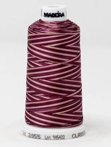Madeira Classic Rayon 40, #2055 DARK PINK OMBRE 1000m Variegated Embroidery Thre - Picture 1 of 1