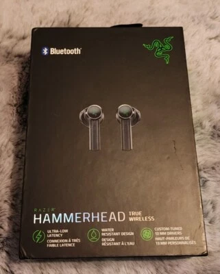 Auriculares internos para juegos Razer Hammerhead True Wireless Bluetooth genuinos. Negro Foto 1 de 4