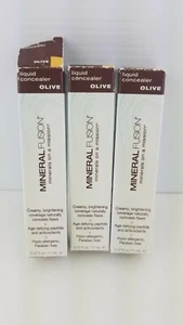 Lot of 3 Liquid Mineral Concealer, Mineral Fusion, 0.36 oz Olive - Picture 1 of 4