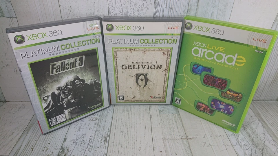 Xbox360 Fallout 3 Platinum Collection etc. Set Japanese Version - No manual USED - Image 1 of 4