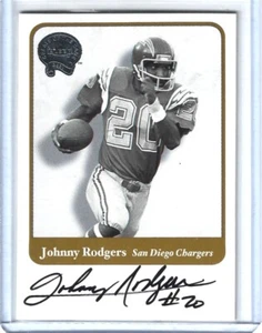 JOHNNY RODGERS 2001 FLEER GREATS OF THE GAME AUTOGRAPH AUTO -CHARGERS!! - Picture 1 of 1