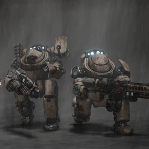 Thanatos Mk2 Mech 28/32mm scale robot kit proxy for Grimdark tabletop wargming - Picture 1 of 15