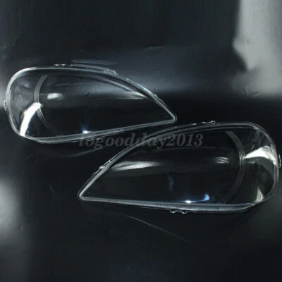 Par de cubiertas de lente de xenón y halógeno para faros para Mercedes Benz W163 clase ML 2002-05 Foto 1 de 4