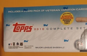 Juego completo Topps 2010 incluye Strasburg RC #661 +5 tarjetas paquete de variaciones veterinarias - Imagen 1 de 7