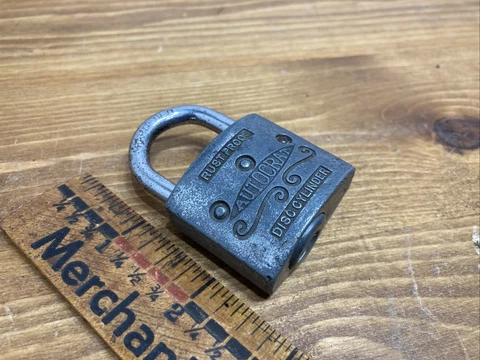 Antique/Vintage Autocrat Padlock No Key Cover
