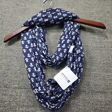 NWT Sperry Topsider Navy Blue Boat Anchor Scarf 