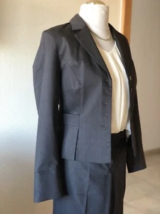 MORE&MORE 3-teiliger Anzug Blazer Hose Rock BUSINESS WORK Grau Blau Kostüm - Bild 1 von 15