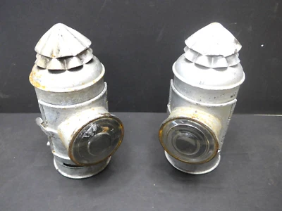 Vintage Pair Boat Signal Lanterns- Oil Burners - Image 1 of 4