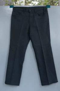 Pantalones de poliéster gris vintage Levi Strauss para hombre talla 34x28 - Imagen 1 de 4