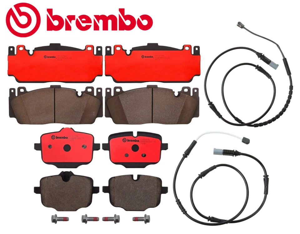 Pastilla de freno delantera y trasera cerámica OEM Brembo + sensor para BMW M5 M6 12-19 Foto 1 de 1