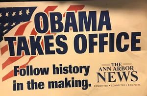 2008 Obama Campaig 11"x16" Rally Card D19 - Picture 1 of 1