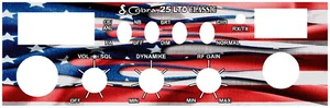 Cobra 25 LTD Przedni mikrofon Płyta czołowa Naklejka CB Radio dowolny projekt / kolor Uniden Connex - Zdjęcie 1 z 12