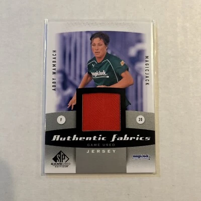 2011 SP Game Used ABBY WAMBACH WPS Authentic Fabrics GAME USED 🔥 - Image 1 of 2