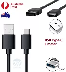 USB-C Type C Data 1m Cable Fast Charging lead For Samsung S22 S21 S20 Ultra S10 - Picture 1 of 8