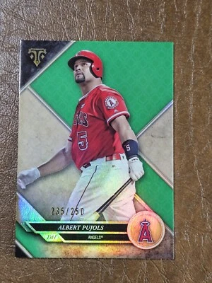 2017 Topps Triple Threads Emerald /250 Albert Pujols #39 - Image 1 of 3