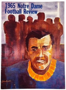1965 Notre Dame Football Review Magazine Parseghian Rocky Bleier Nick Eddy - Picture 1 of 6