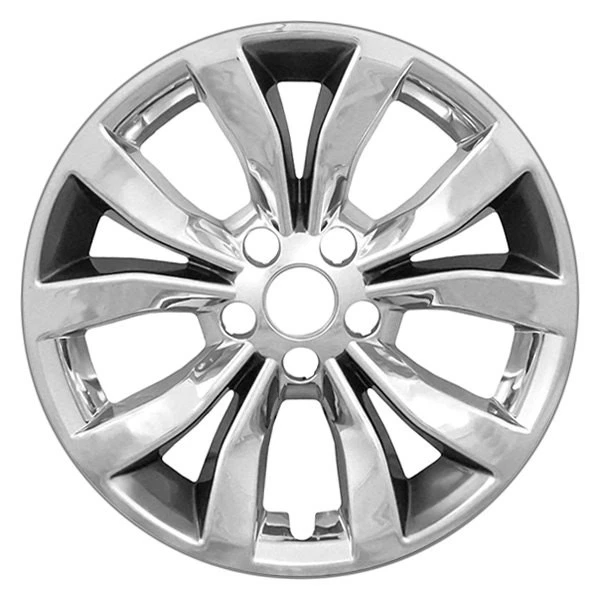 For Chrysler 300 15-16 CCI 17" 6 V-Spoke Charcoal Chrome Impostor Wheel Skins - Image 1 of 1