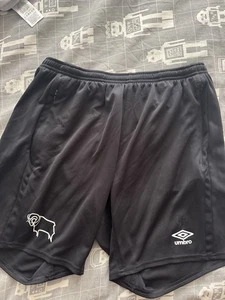 Derby County Player Worn/Issued Umbro Pro Training Shorts Large 49 Football - Picture 1 of 4