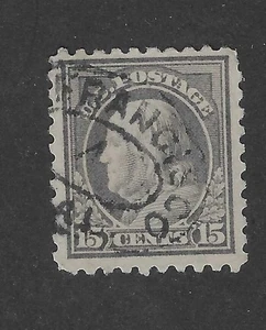 Scott # 475, 15 Cent grau, Franklin, 1916, vz+, scv. 75 $ - Bild 1 von 1