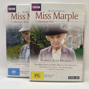 Colección Agatha Christie Miss Marple 1 y 2 DVD Región 4 JOAN HICKSON - Imagen 1 de 6