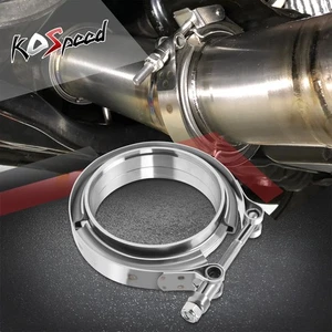4 Inch OD V-Band Clamp & Male Female Band Flange Set for Turbo Exhaust Piping - Bild 1 von 6