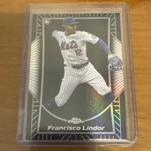 2025 Topps Chrome Francisco Lindor Shadow Etch Refractor #SE-8 Case Hit Mets 🔥 - Bild 1 von 2