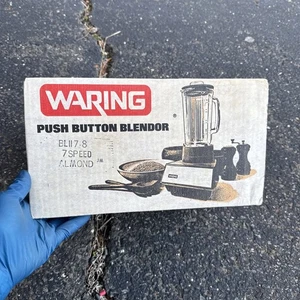 Vintage 1980's Waring Blender White Push Button Multi-Speed *SEALED NEW* - Picture 1 of 6