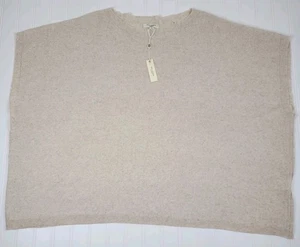 Max Studio London maglione donna 3x Oyster Dolman manica maglia top misto lino - Foto 1 di 10