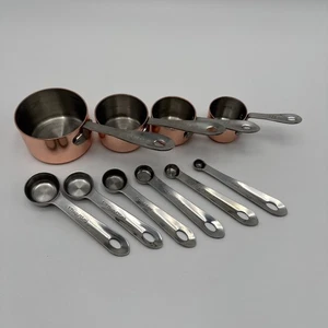 MIU 10 Stück Edelstahl Messbecher & Löffel KUPFER überzogen - Bild 1 von 19