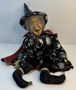 Halloween Witch Doll 19" Celestial Themed - Picture 1 of 8