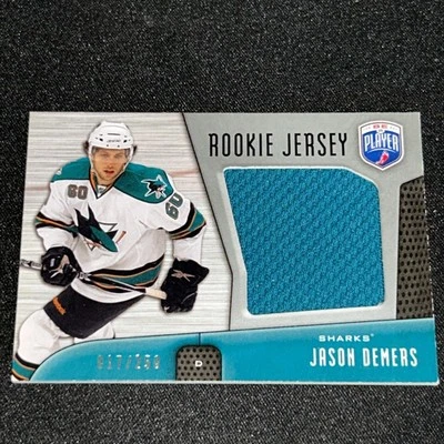 JASON DEMERS Rookie #d/250 Jersey Game Used 2008-09 UD BAP Free Comb Ship - Image 1 of 2