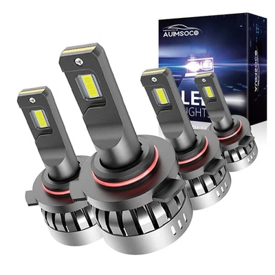 4x 9005 9006 LED Hi/Lo Beam Bulbs Kit For Freightliner M2 100 106 112 2002-2017 — 第 1/4 张图片