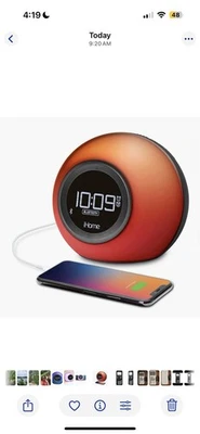 iHOME Color Changing Bluetooth Dual Alarm Clock Radio iBT29 W/ Power Adapter - Image 1 of 3