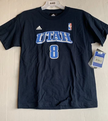 Utah Jazz Basketball #8 Williams Adidas Youth T-Shirt Size L NWT - Image 1 of 4