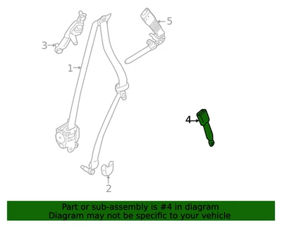 Nuevo conjunto de hebilla de cinturón Infiniti genuino, asiento delantero Rh 868421LE0A OEM Foto 1 de 4