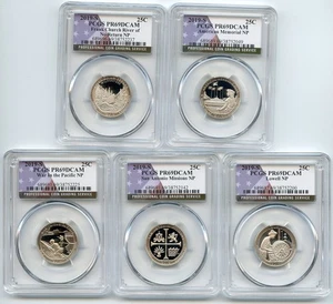 2019 S Clad National Parks Quarter Set PCGS PR69DCAM - Picture 1 of 1