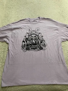 Disney Men The Haunted Mansion Short Sleeve T-Shirt Purple Size XXL - Picture 1 of 8